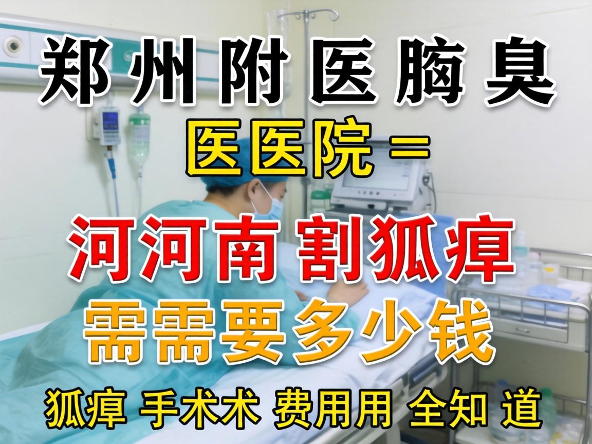 郑州附医腋臭医院解析，河南割狐臭需要多少钱，狐臭手术费用全知道