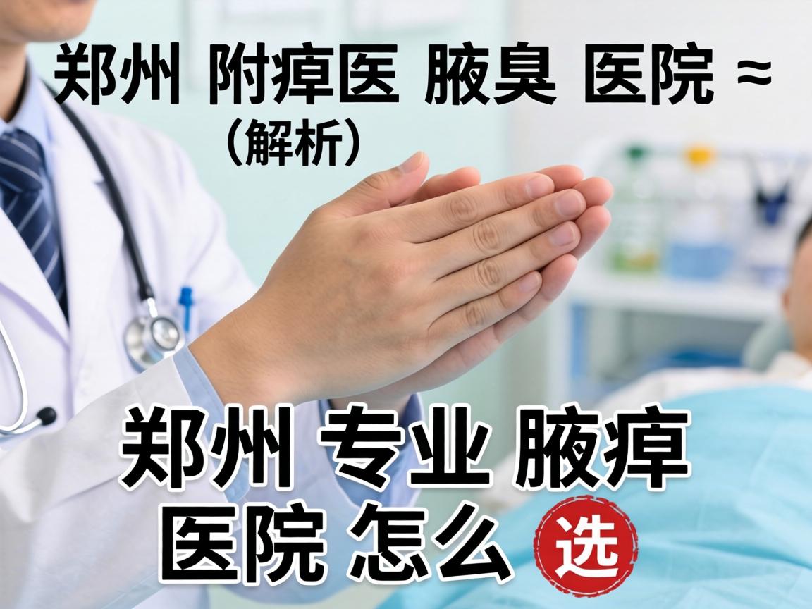 郑州附医腋臭医院解析，郑州专业腋臭医院怎么选