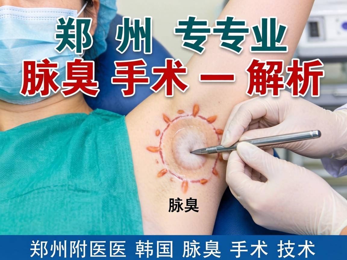 郑州专业腋臭手术解析，详解郑州附医韩国腋臭手术技术