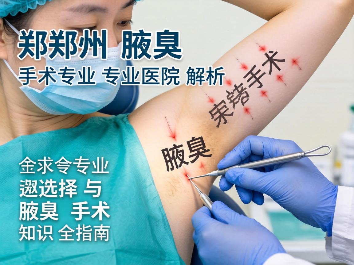 郑州腋臭手术医院解析，专业选择与腋臭手术知识全指南