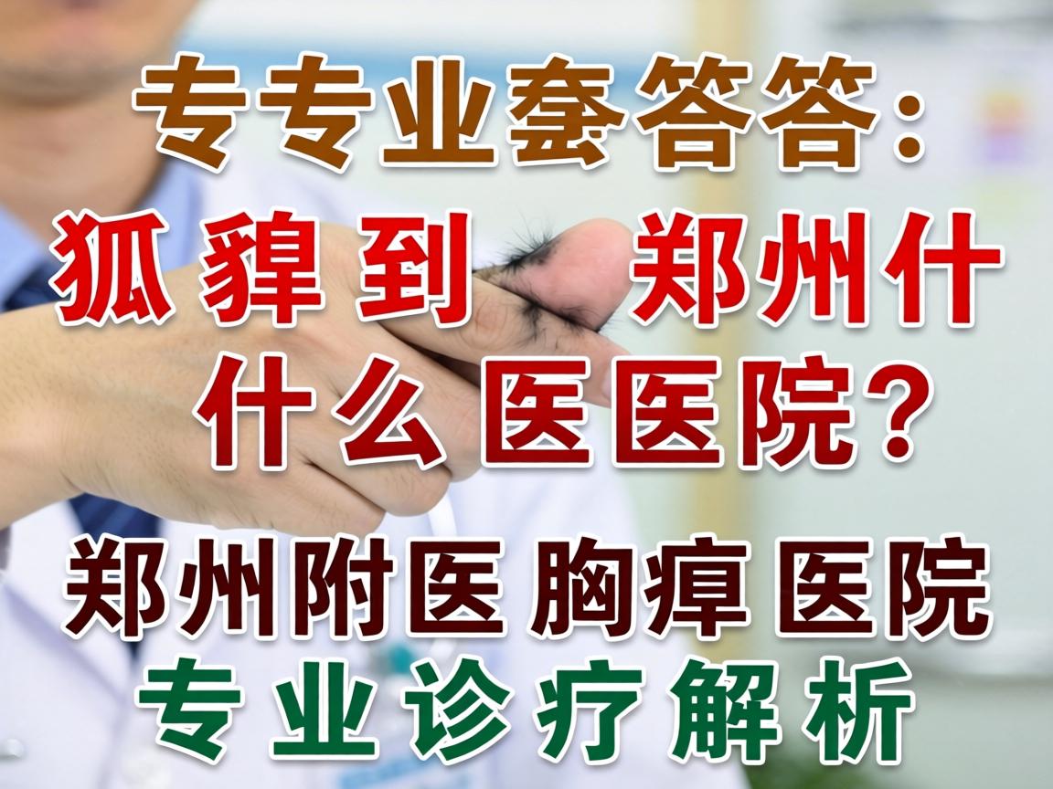 专业解答，狐臭到郑州什么医院？郑州附医腋臭医院专业诊疗解析