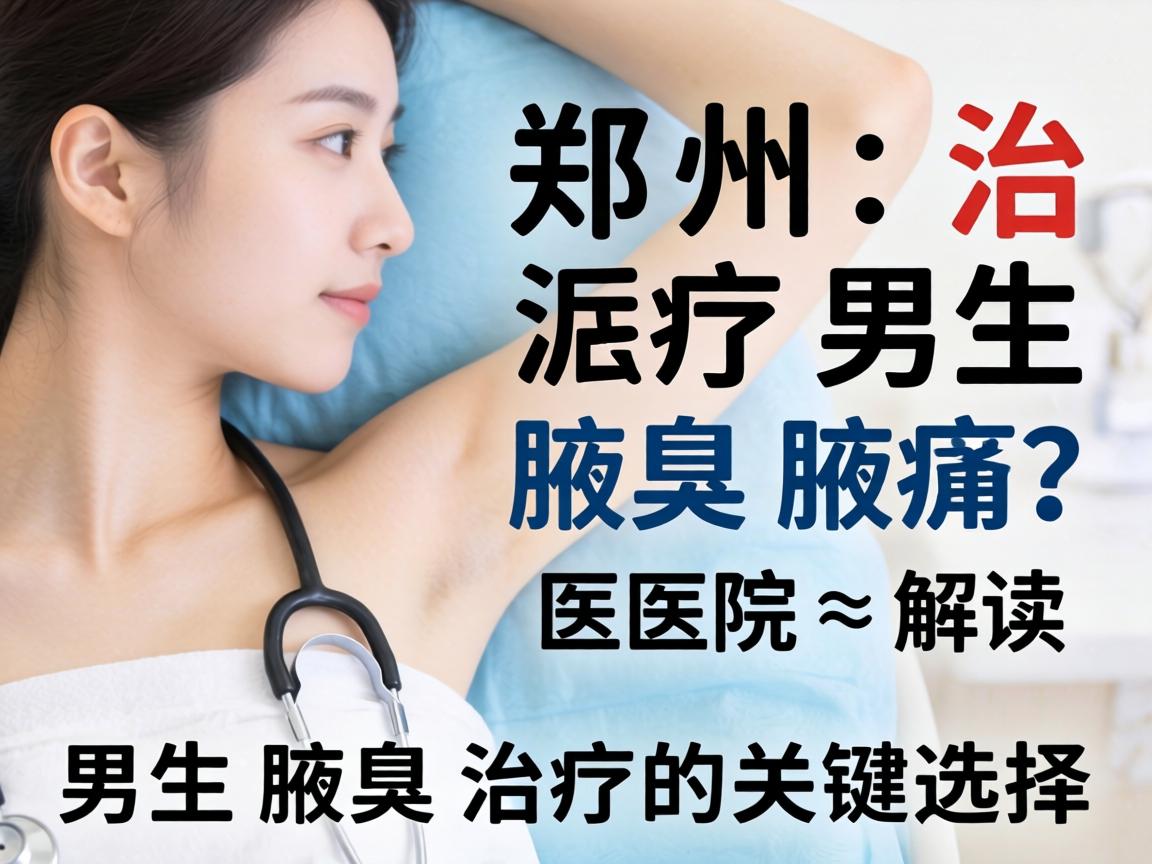 郑州治疗男生腋臭医院解读，男生腋臭治疗的关键选择