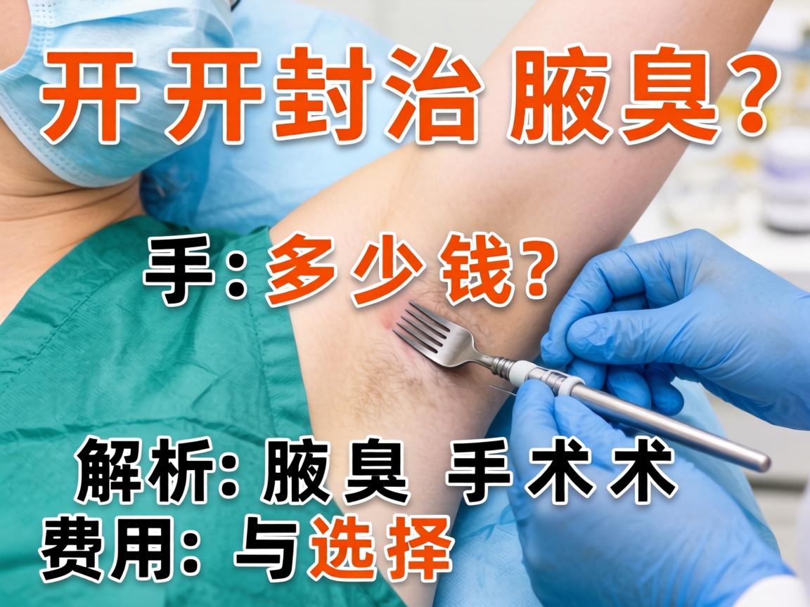 开封治腋臭手术多少钱？解析腋臭手术的费用与选择
