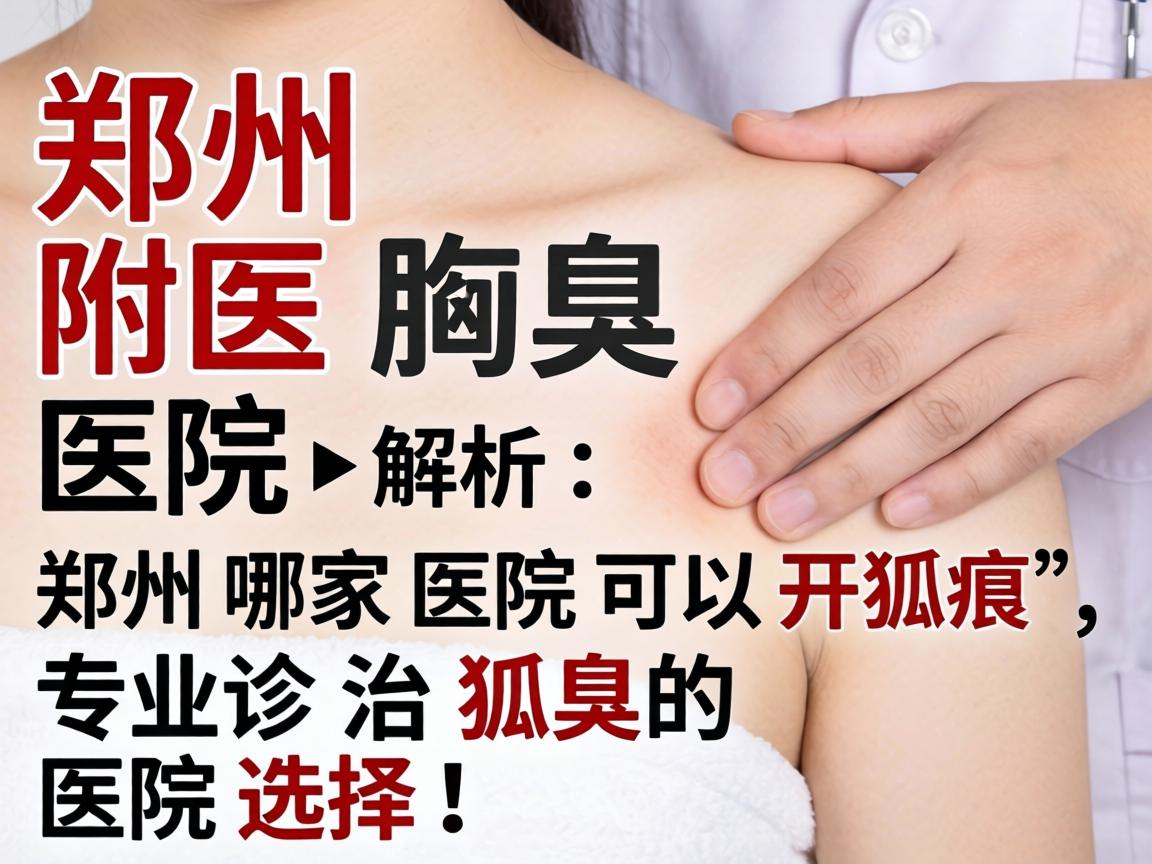 郑州附医腋臭医院解析，郑州哪家医院可以开狐臭，专业诊治狐臭的医院选择
