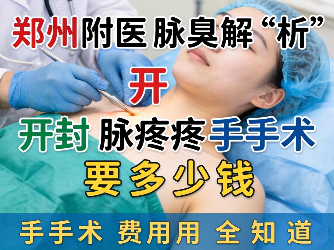 郑州附医腋臭解析，开封腋臭手术要多少钱，手术费用全知道