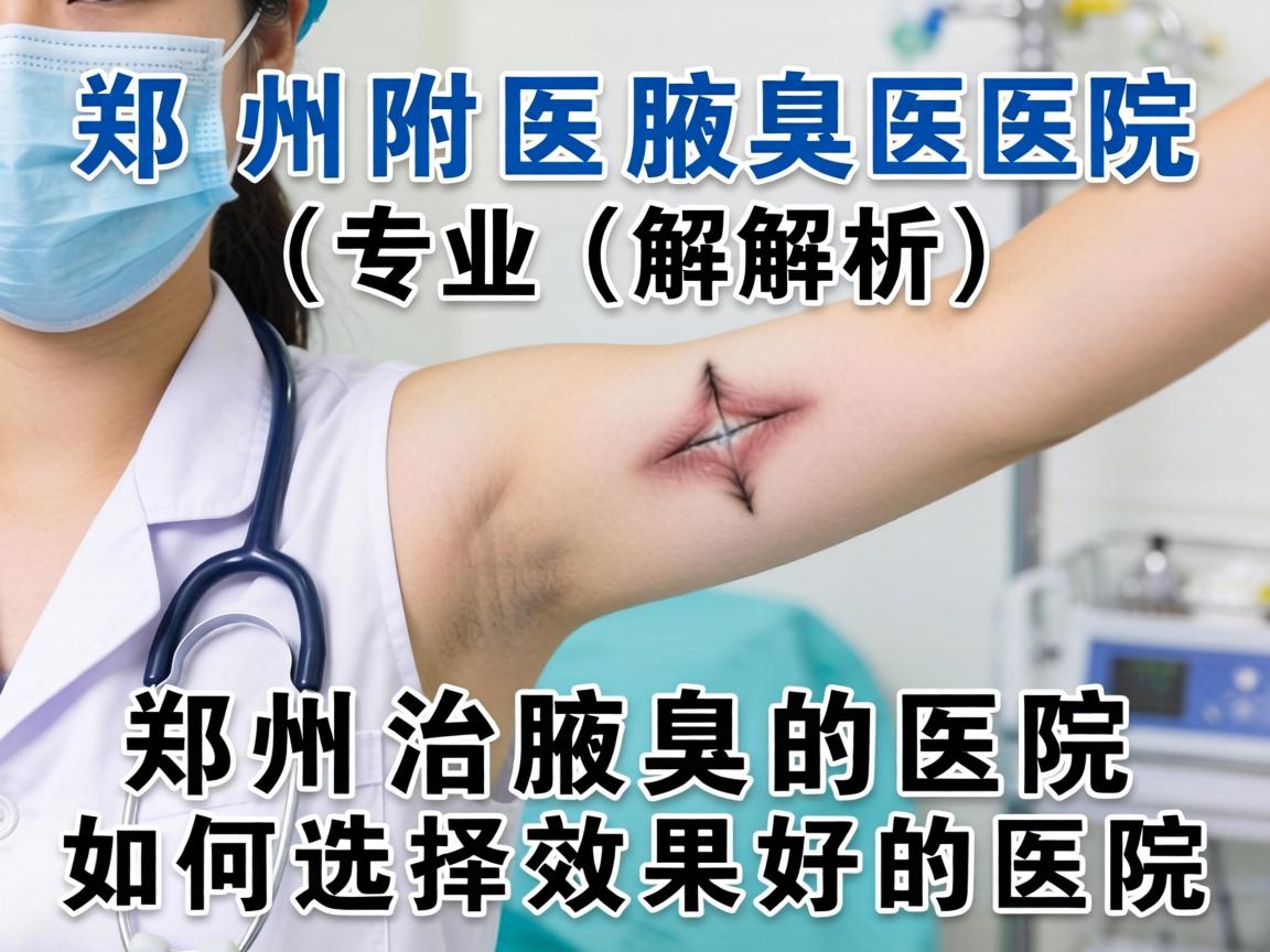 郑州附医腋臭医院专业解析，郑州治腋臭的医院如何选择效果好的医院