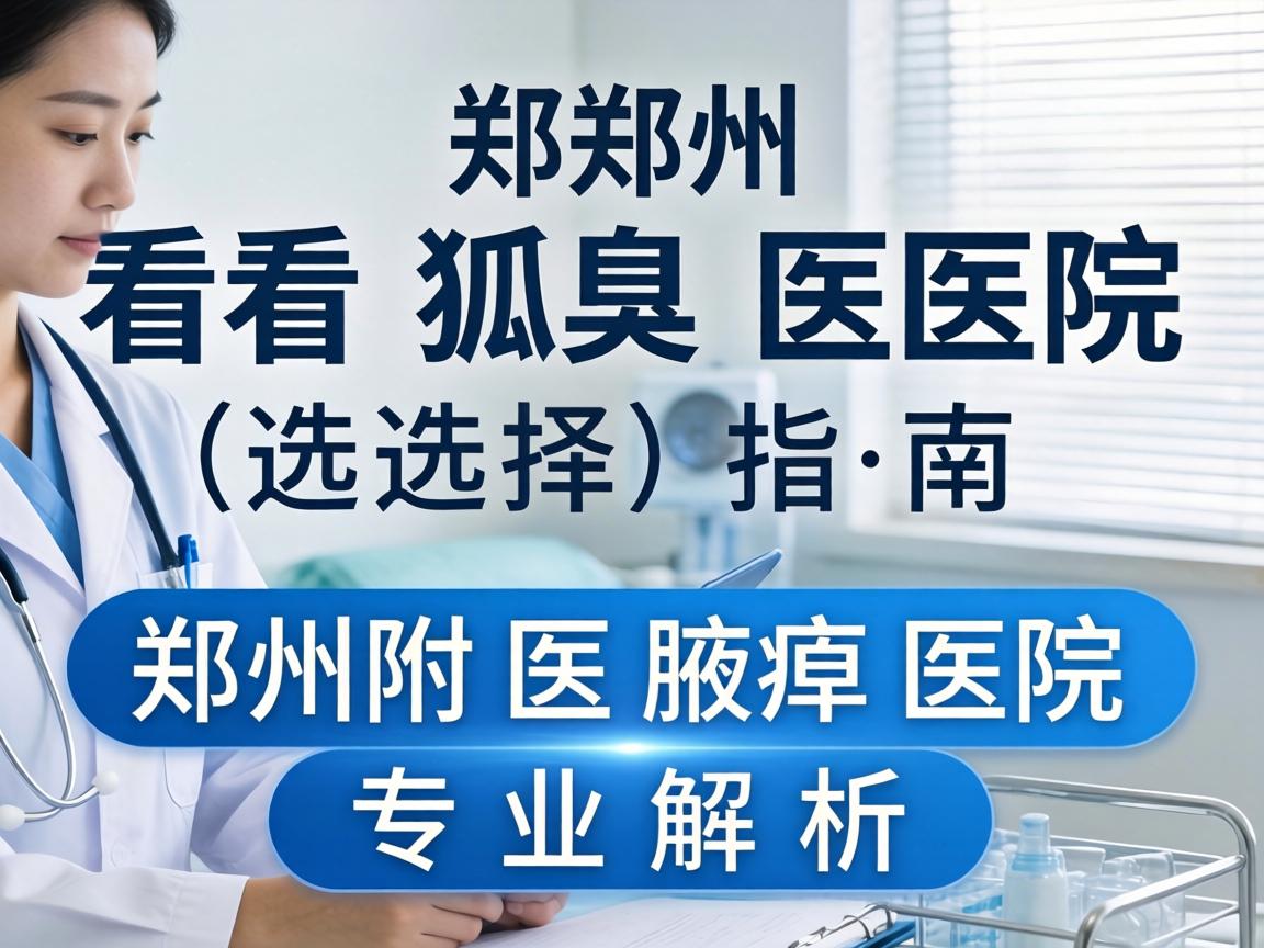 郑州看狐臭医院选择指南，郑州附医腋臭医院专业解析