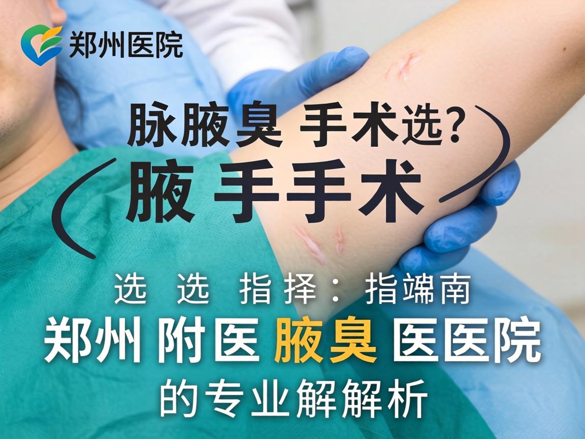 郑州腋臭手术医院选择指南，郑州附医腋臭医院的专业解析