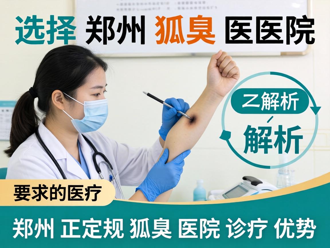 选择郑州狐臭医院，解析郑州正规狐臭医院的诊疗优势