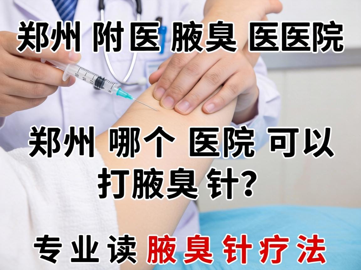 郑州附医腋臭医院解析，郑州哪个医院可以打腋臭针？专业解读腋臭针疗法