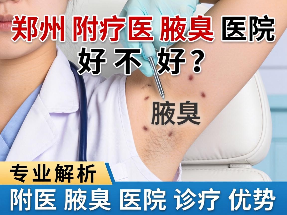 郑州附医腋臭医院好不好？专业解析附医腋臭医院诊疗优势