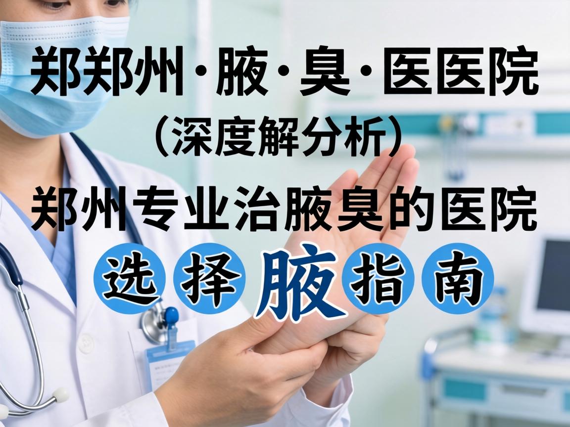 郑州腋臭医院深度解析，郑州专业治腋臭的医院选择指南