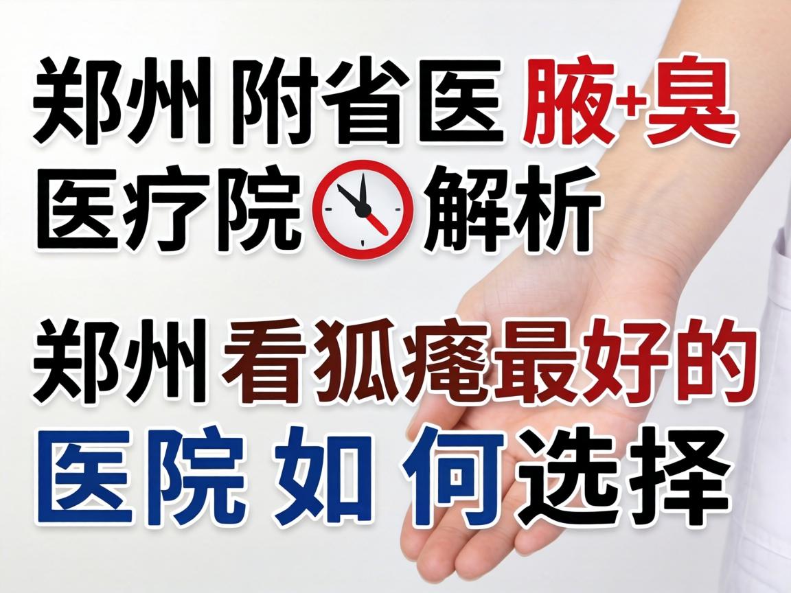 郑州附医腋臭医院解析，郑州看狐臭最好的医院如何选择