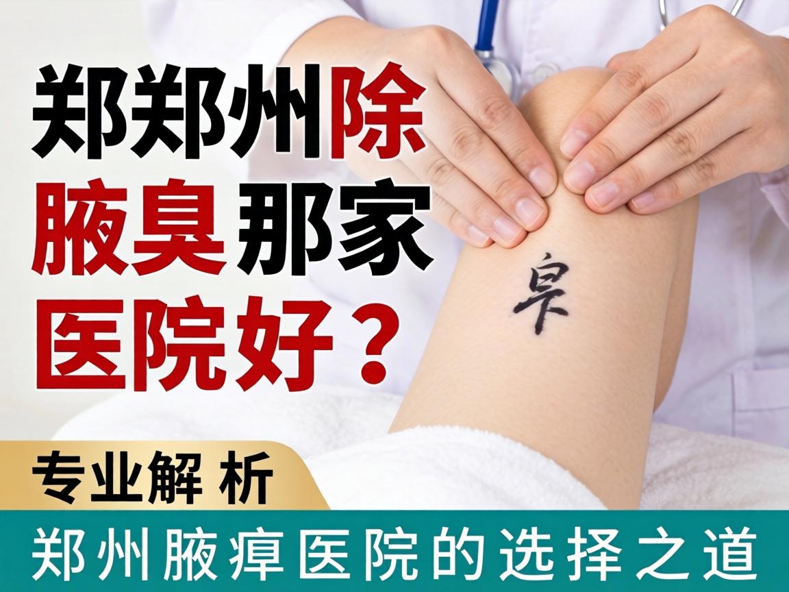 郑州除腋臭那家医院好？专业解析郑州腋臭医院的选择之道