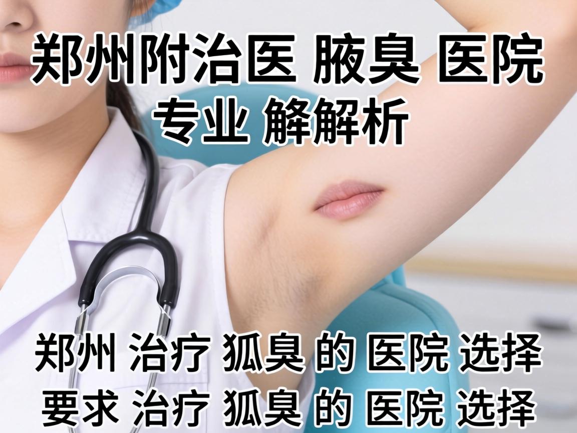 郑州附医腋臭医院专业解析，郑州治疗狐臭的医院选择