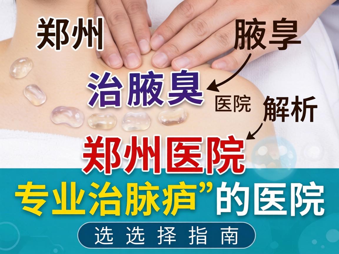 郑州治腋臭医院解析，郑州专业治腋臭的医院选择指南