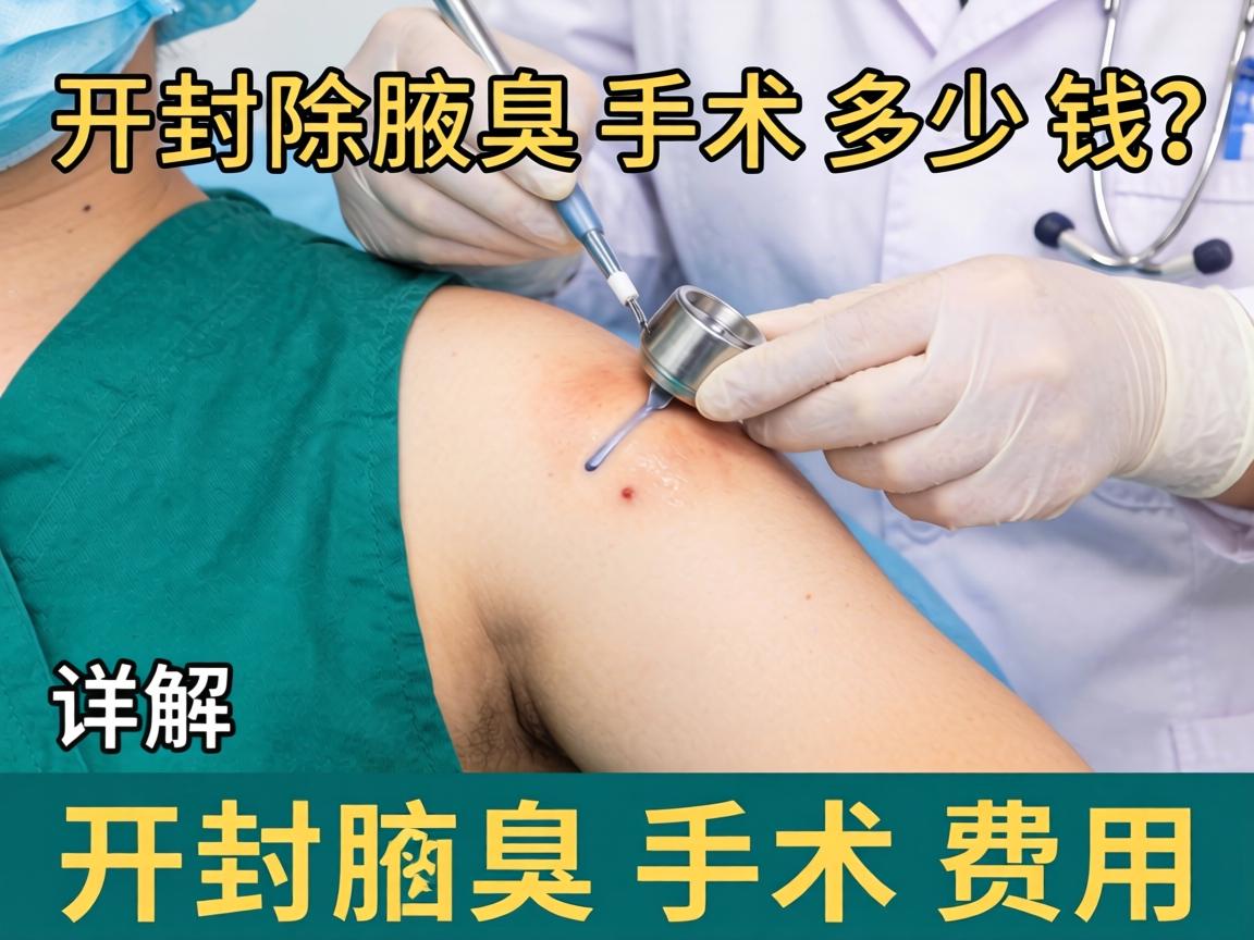 开封除腋臭手术多少钱？详解开封腋臭手术费用