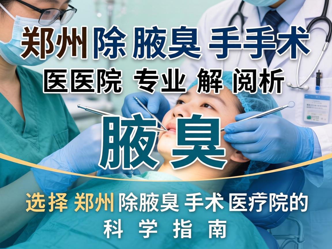 郑州除腋臭手术医院专业解析，选择郑州除腋臭手术医院的科学指南