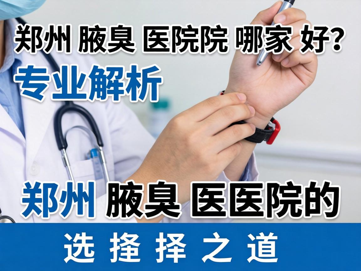 郑州腋臭医院哪家好？专业解析郑州腋臭医院的选择之道