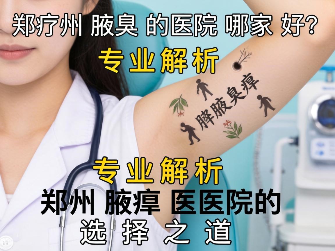 郑州腋臭医院哪家好？专业解析郑州腋臭医院的选择之道