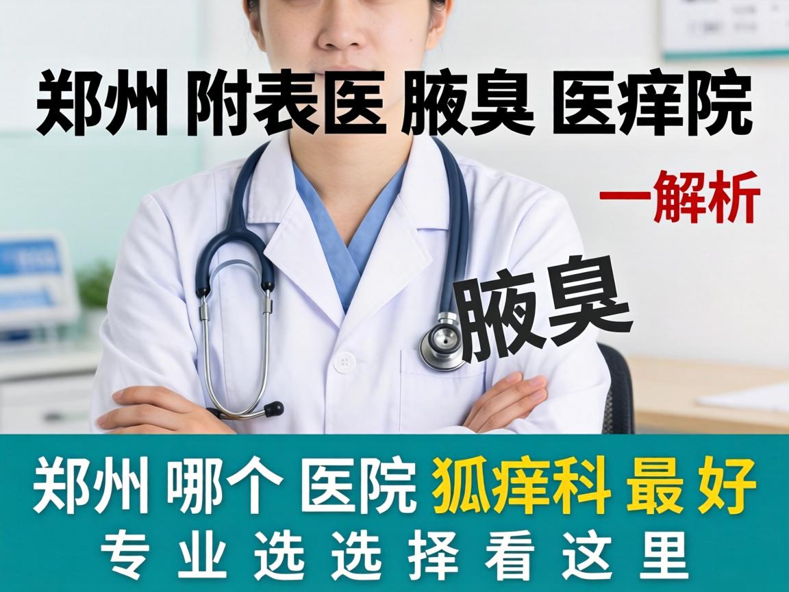 郑州附医腋臭医院解析，郑州哪个医院狐臭科最好，专业选择看这里