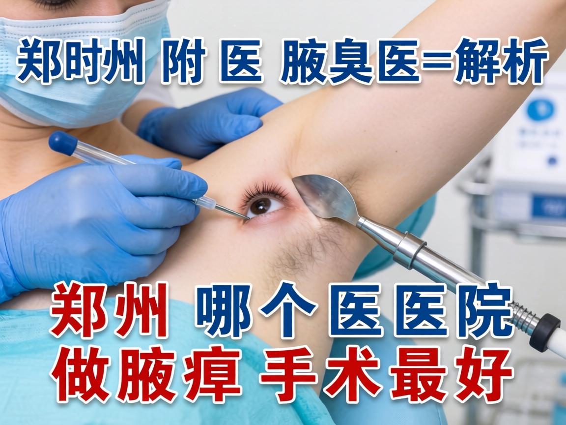 郑州附医腋臭医院解析，郑州哪个医院做腋臭手术最好？