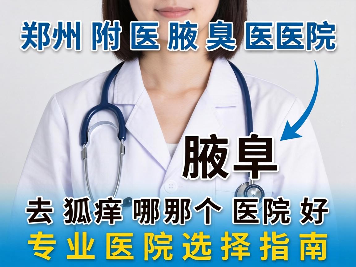郑州附医腋臭医院解析，在郑州去狐臭哪个医院好，专业医院选择指南