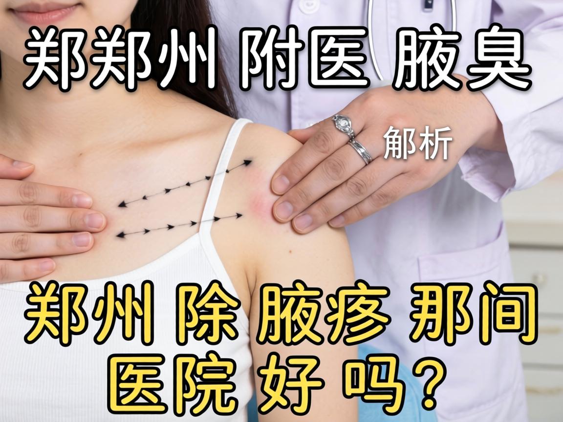 郑州附医腋臭医院解析，郑州除腋臭那间医院好吗？