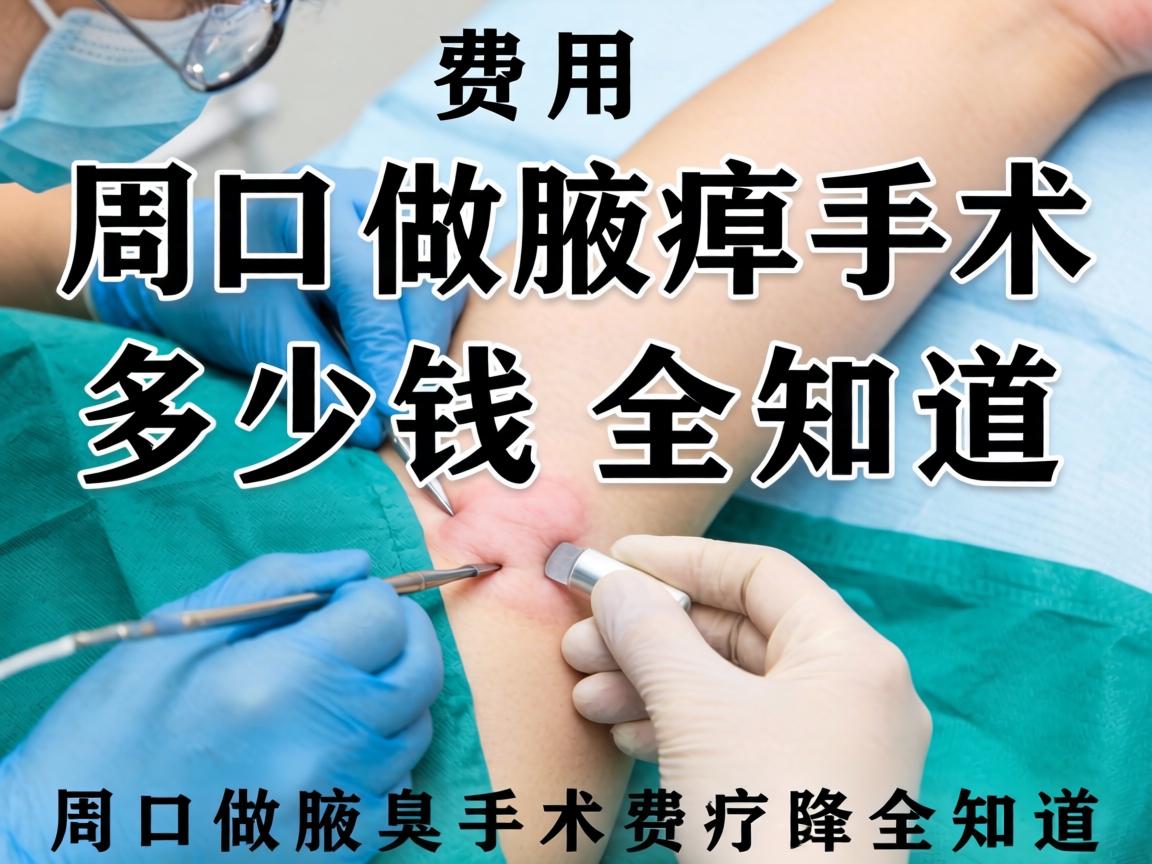 周口腋臭手术费用解析，周口做腋臭手术多少钱全知道