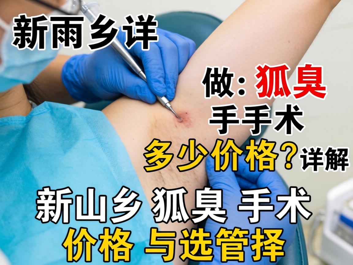 新乡做狐臭手术多少价格？详解新乡狐臭手术价格与选择