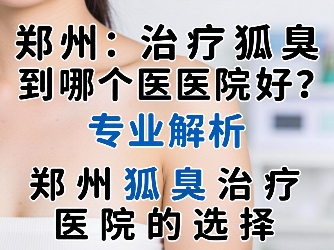 郑州治疗狐臭到哪个医院好？专业解析郑州狐臭治疗医院的选择