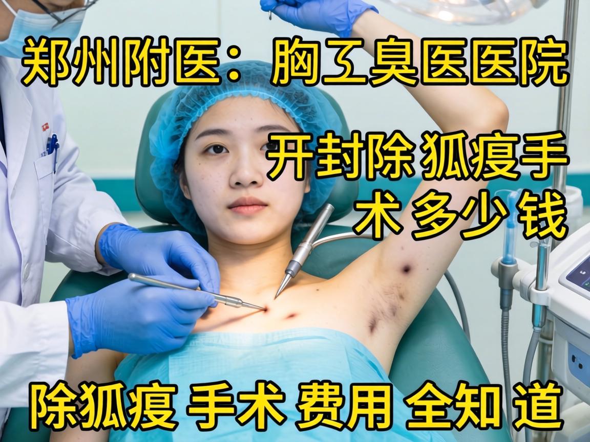 郑州附医腋臭医院解析，开封除狐臭手术多少钱，除狐臭手术费用全知道