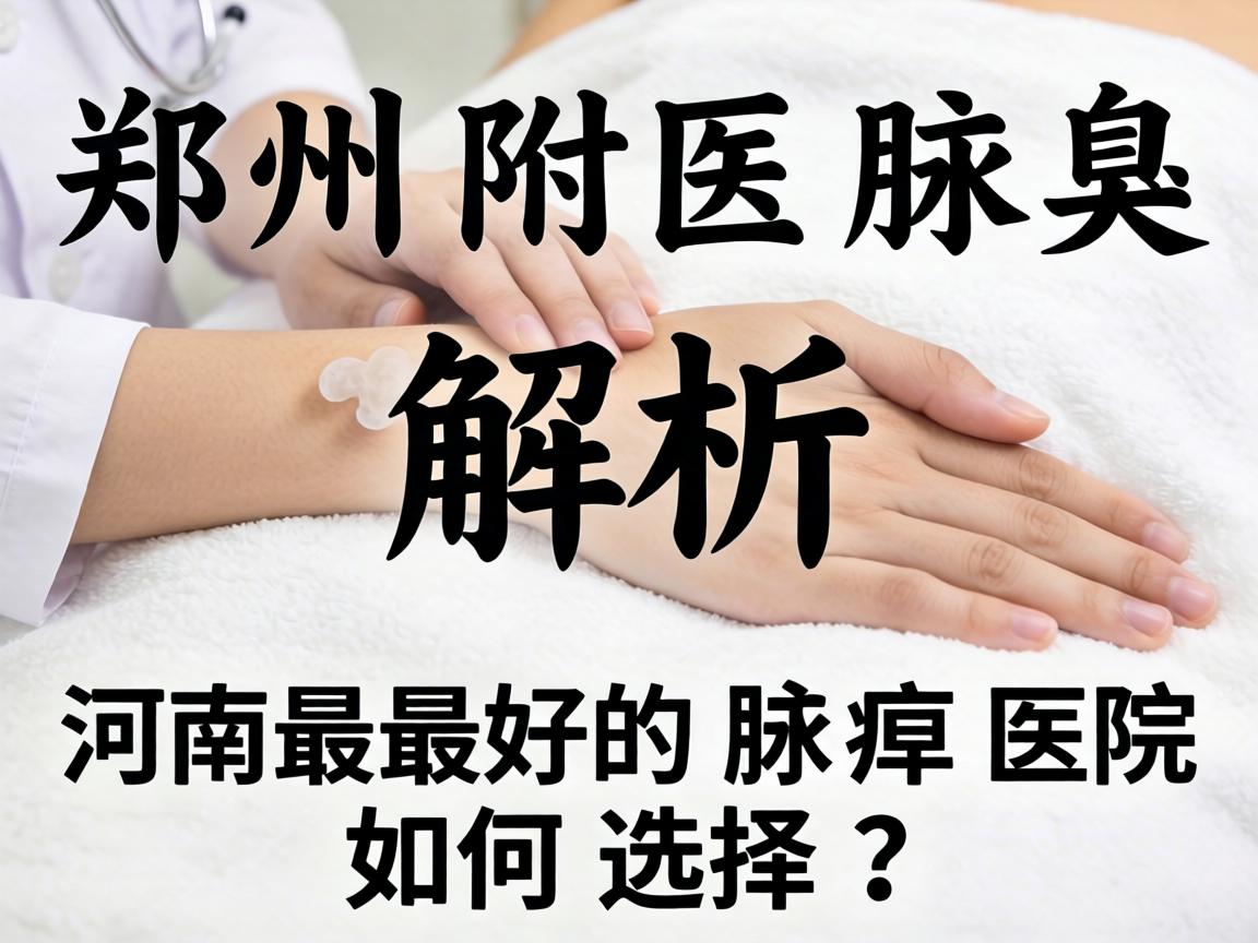 郑州附医腋臭医院解析，河南最好的腋臭医院如何选择？