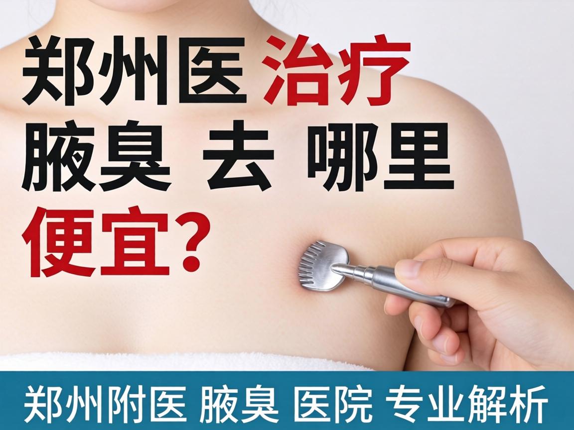 郑州治疗腋臭去哪里便宜？郑州附医腋臭医院专业解析