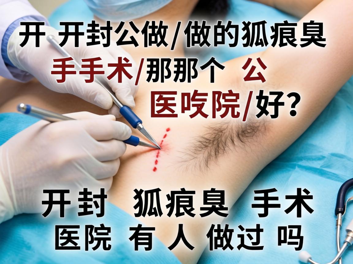 开封做狐臭手术那个医院好？开封狐臭手术医院有人做过吗？