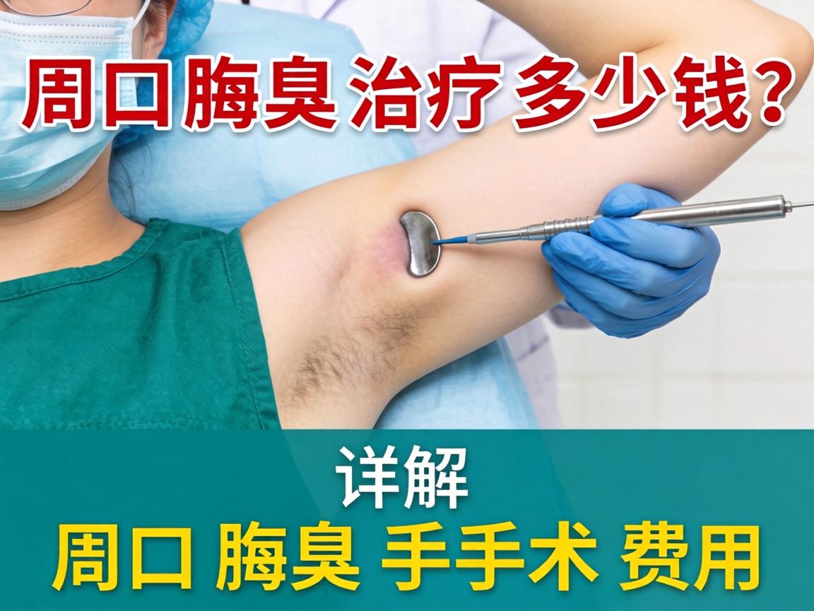 周口腋臭治疗多少钱？详解周口腋臭手术费用