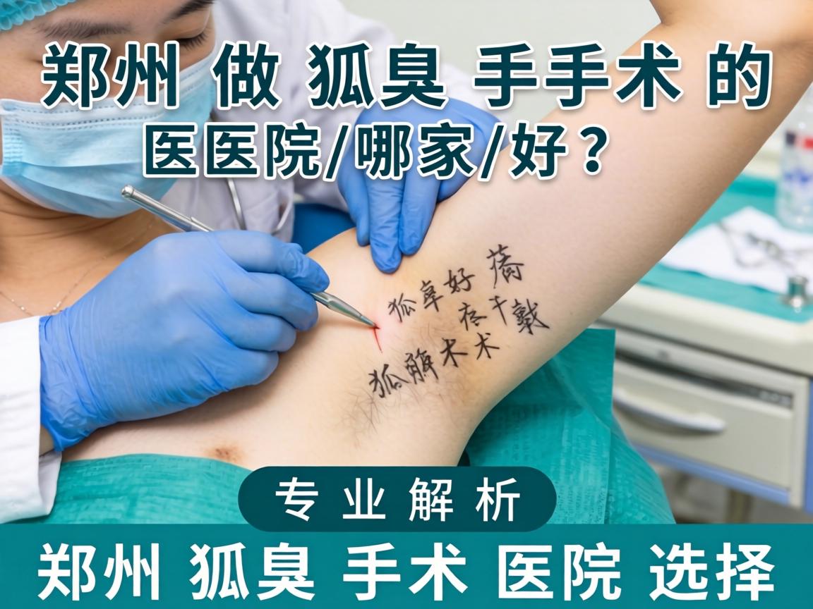 郑州做狐臭手术的医院哪家好？专业解析郑州狐臭手术医院选择