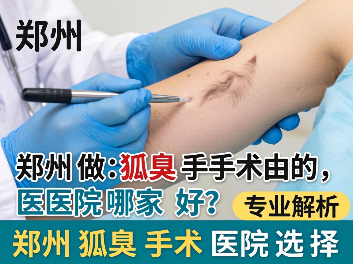 郑州做狐臭手术的医院哪家好？专业解析郑州狐臭手术医院选择