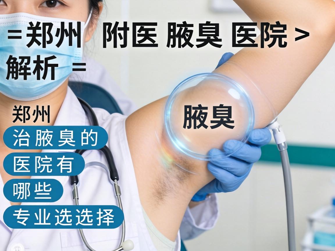 郑州附医腋臭医院解析，郑州治腋臭的医院有哪些专业选择