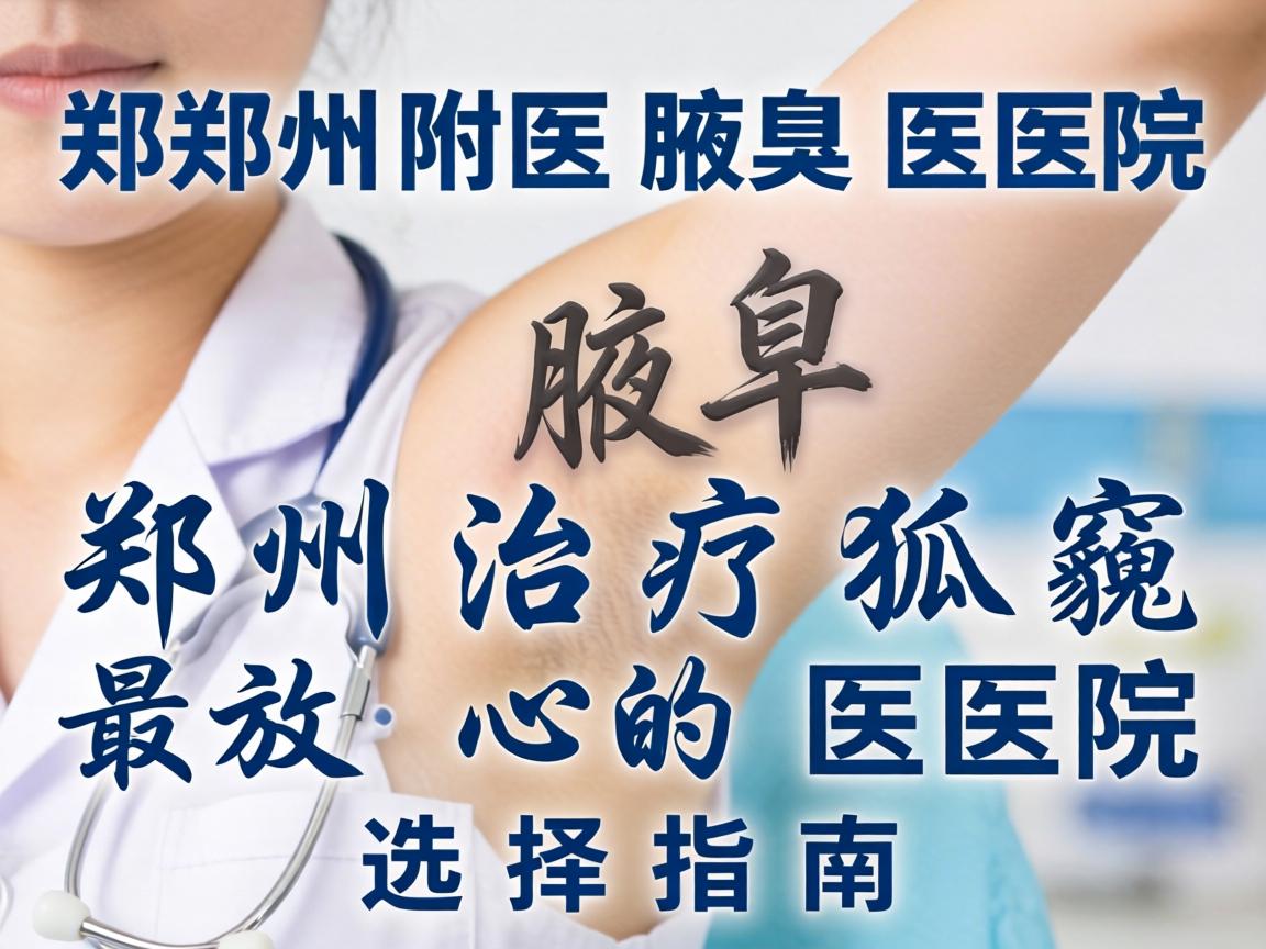 郑州附医腋臭医院，郑州治疗狐臭最放心的医院选择指南
