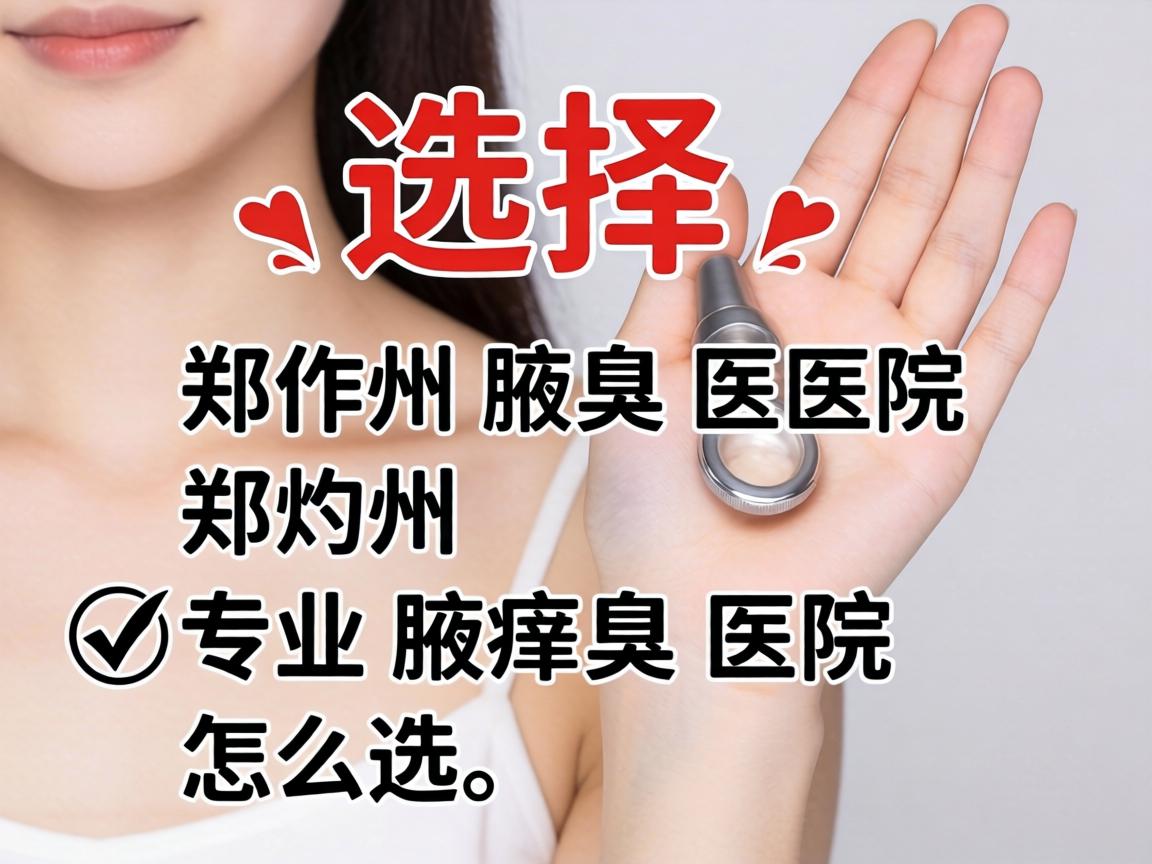 选择郑州腋臭医院，郑州专业腋臭医院怎么选