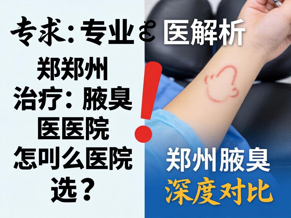 专业解析，郑州治疗腋臭医院怎么选？郑州腋臭医院深度对比