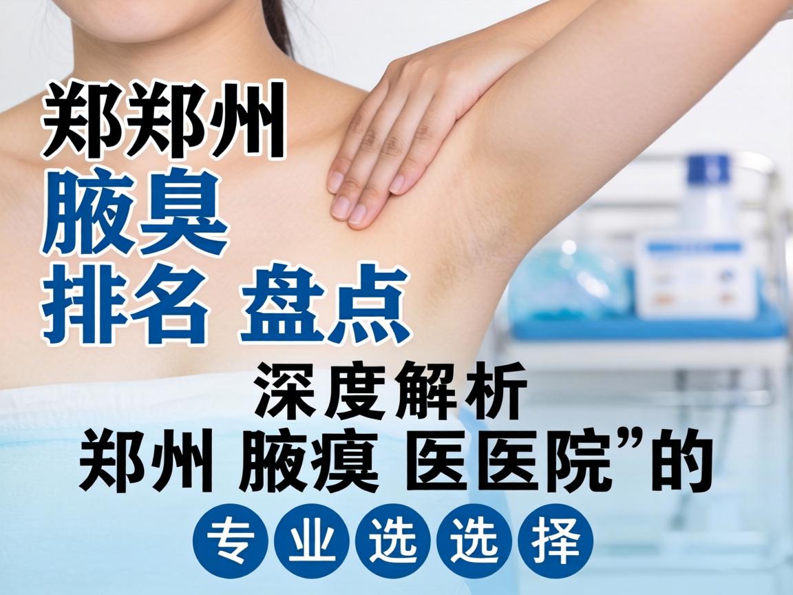 郑州腋臭医院排名盘点，深度解析郑州腋臭医院的专业选择