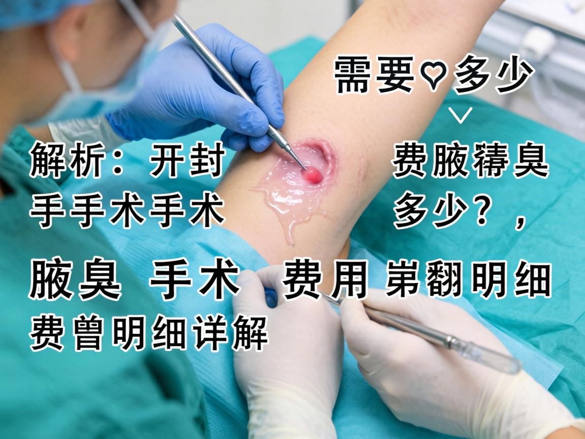 解析开封腋臭手术费需要多少，腋臭手术费用明细详解