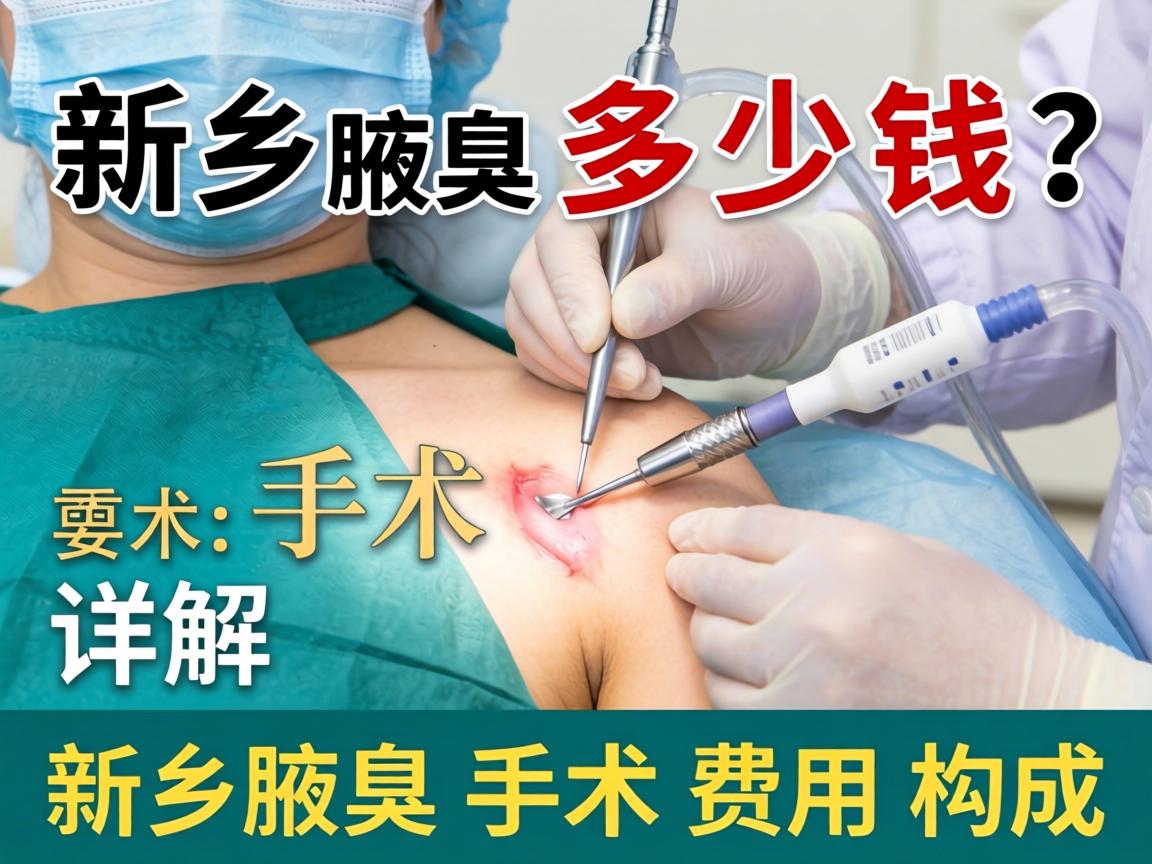 新乡腋臭手术多少钱？详解新乡腋臭手术费用构成