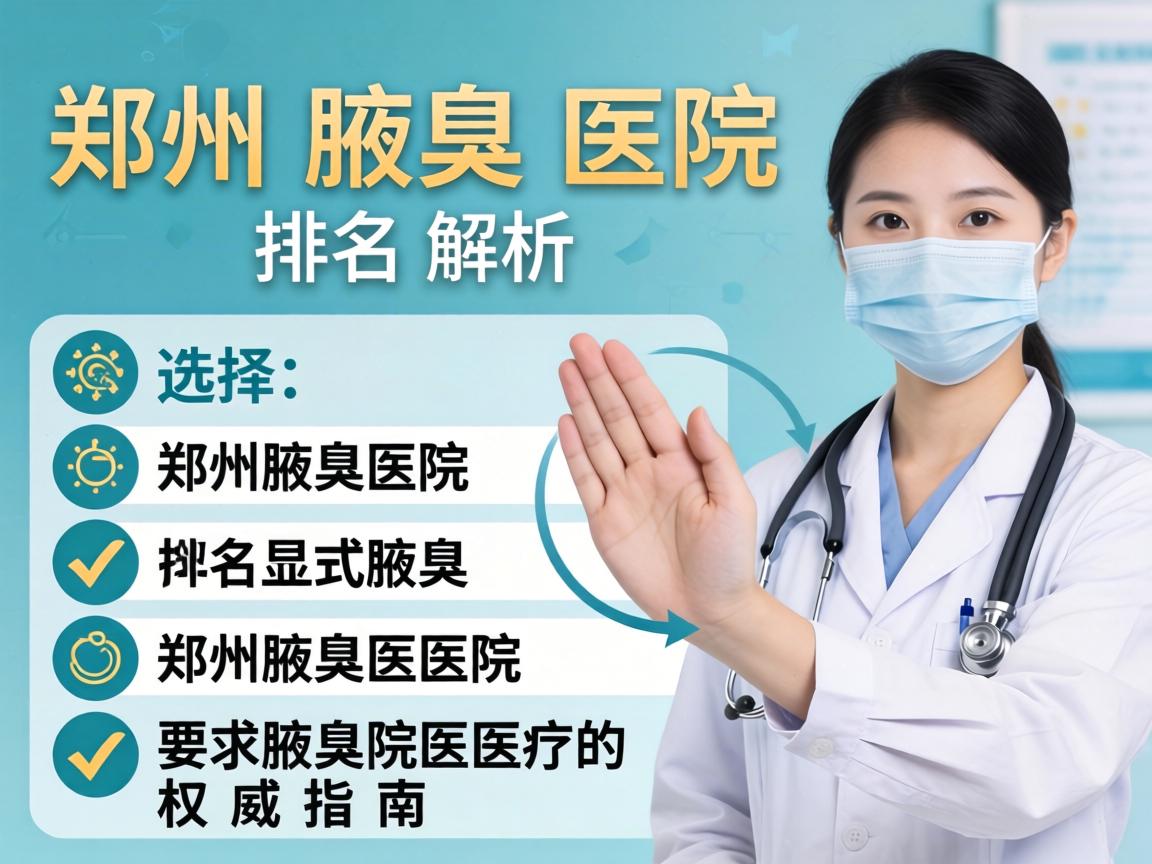 郑州腋臭医院排名解析，选择郑州腋臭医院的权威指南