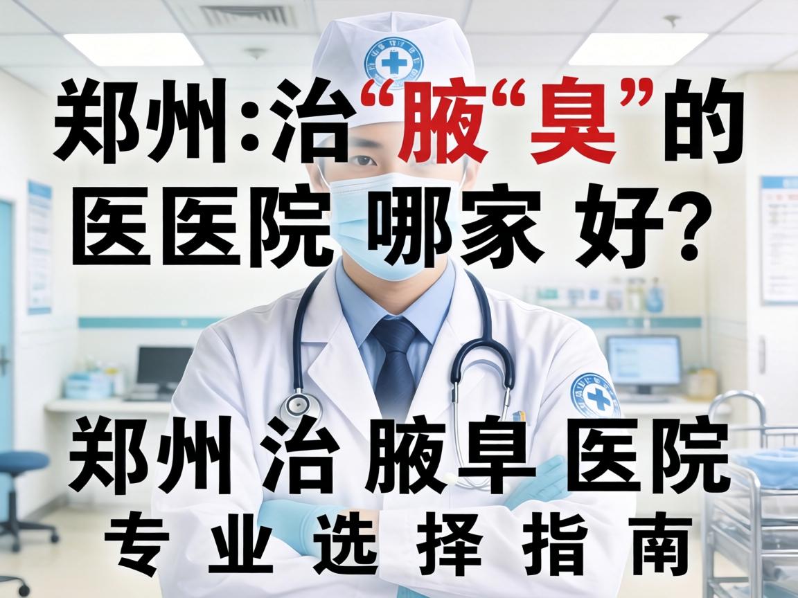 郑州治腋臭的医院哪家好？郑州治腋臭医院专业选择指南