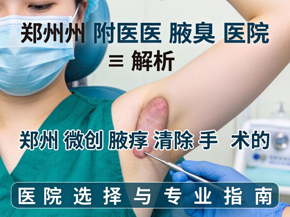 郑州附医腋臭医院解析，郑州微创腋臭清除手术的医院选择与专业指南
