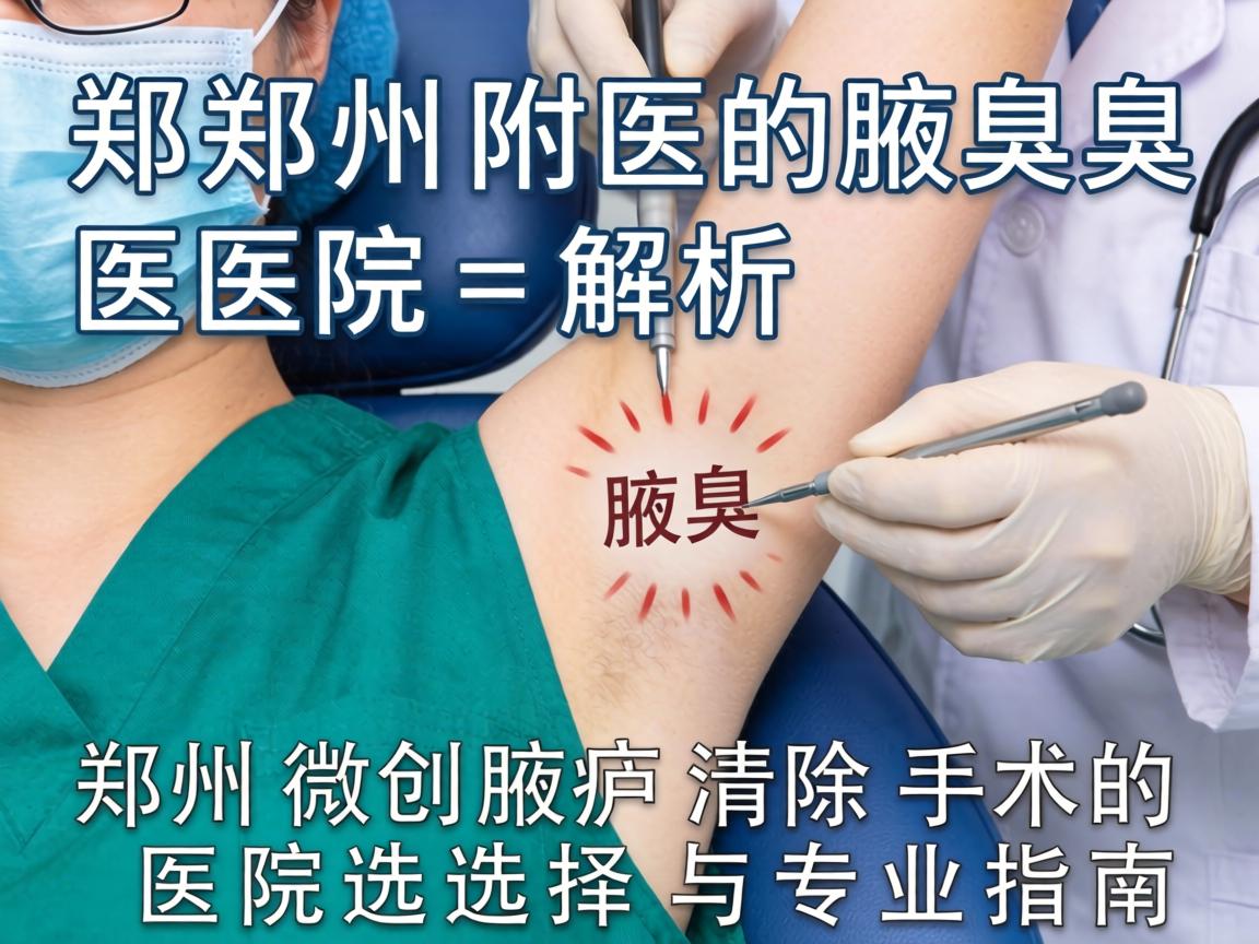 郑州附医腋臭医院解析，郑州微创腋臭清除手术的医院选择与专业指南