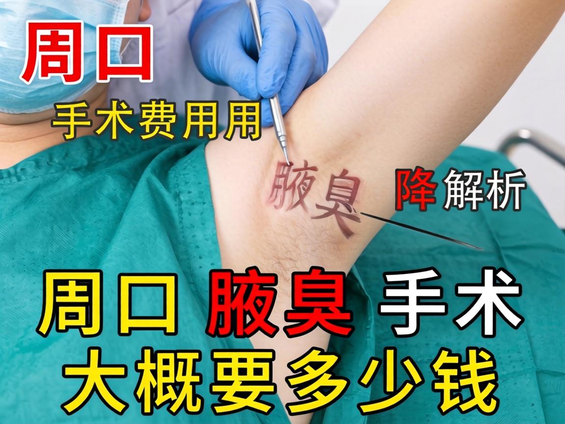 周口腋臭手术费用解析，周口腋臭手术大概要多少钱